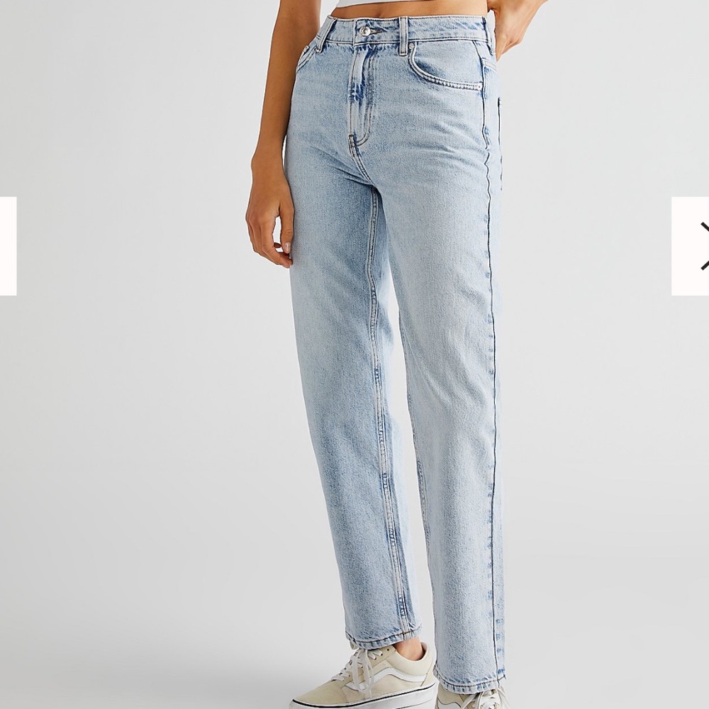💫 We The Free jeans hi rise slim fit straight leg - Picture 2 of 9